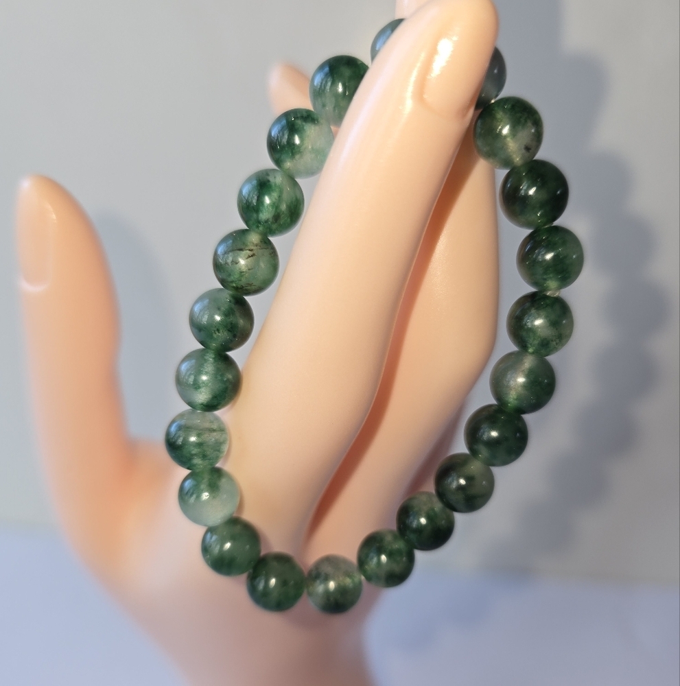 🐰SALE🐰8mm Natural Aquatic/Water Grass Agate Bracelet